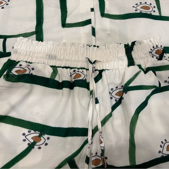 Commense Women’s Drawstring Casual Short Set W/ Pockets In White Sz S NWOT - Picture 6 of 13